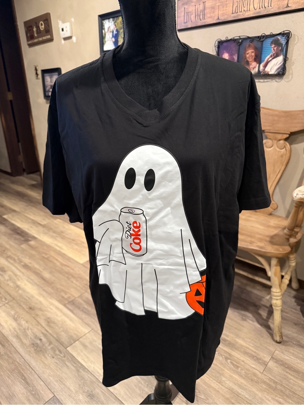 Diet Coke Ghost T‑Shirt - Black